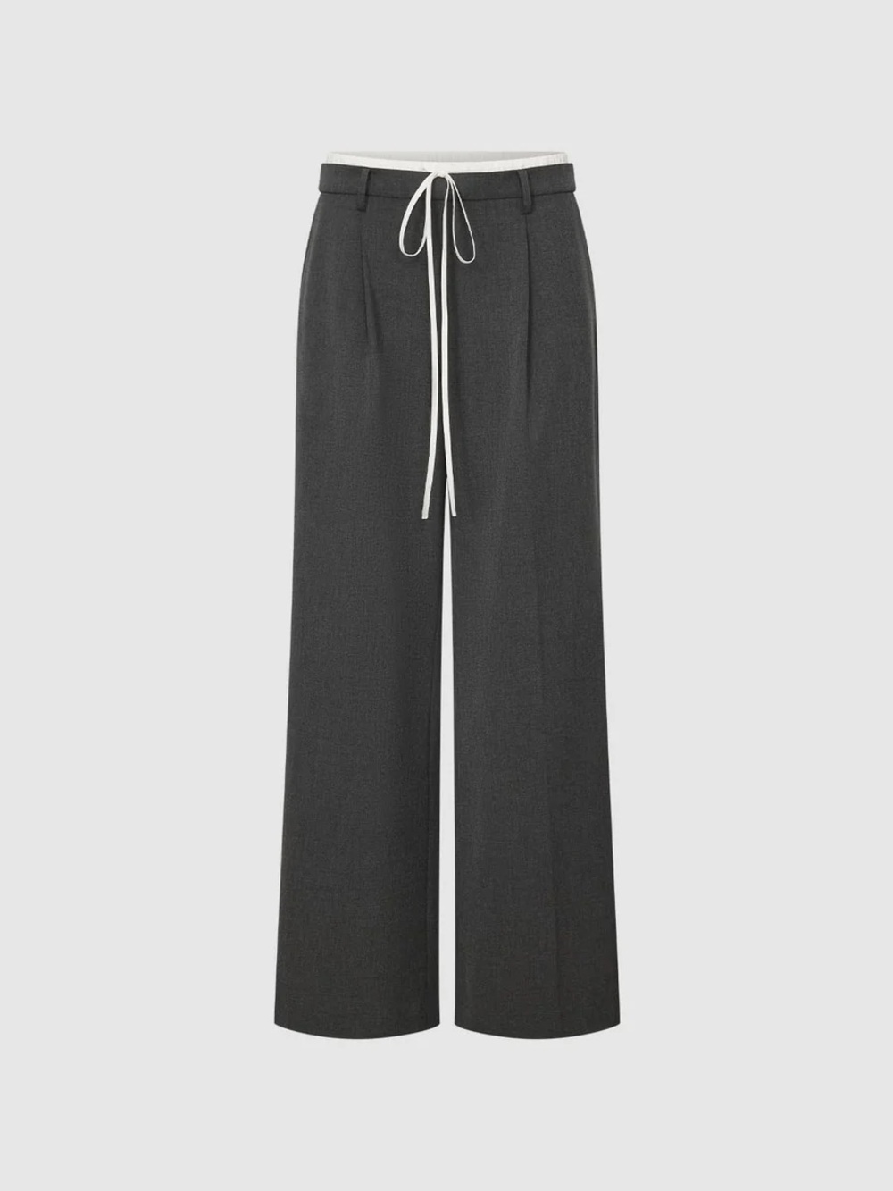 Urban Revivo Drawstring Pull On Pleated Wide Leg
Pants Casual Office Work, Small